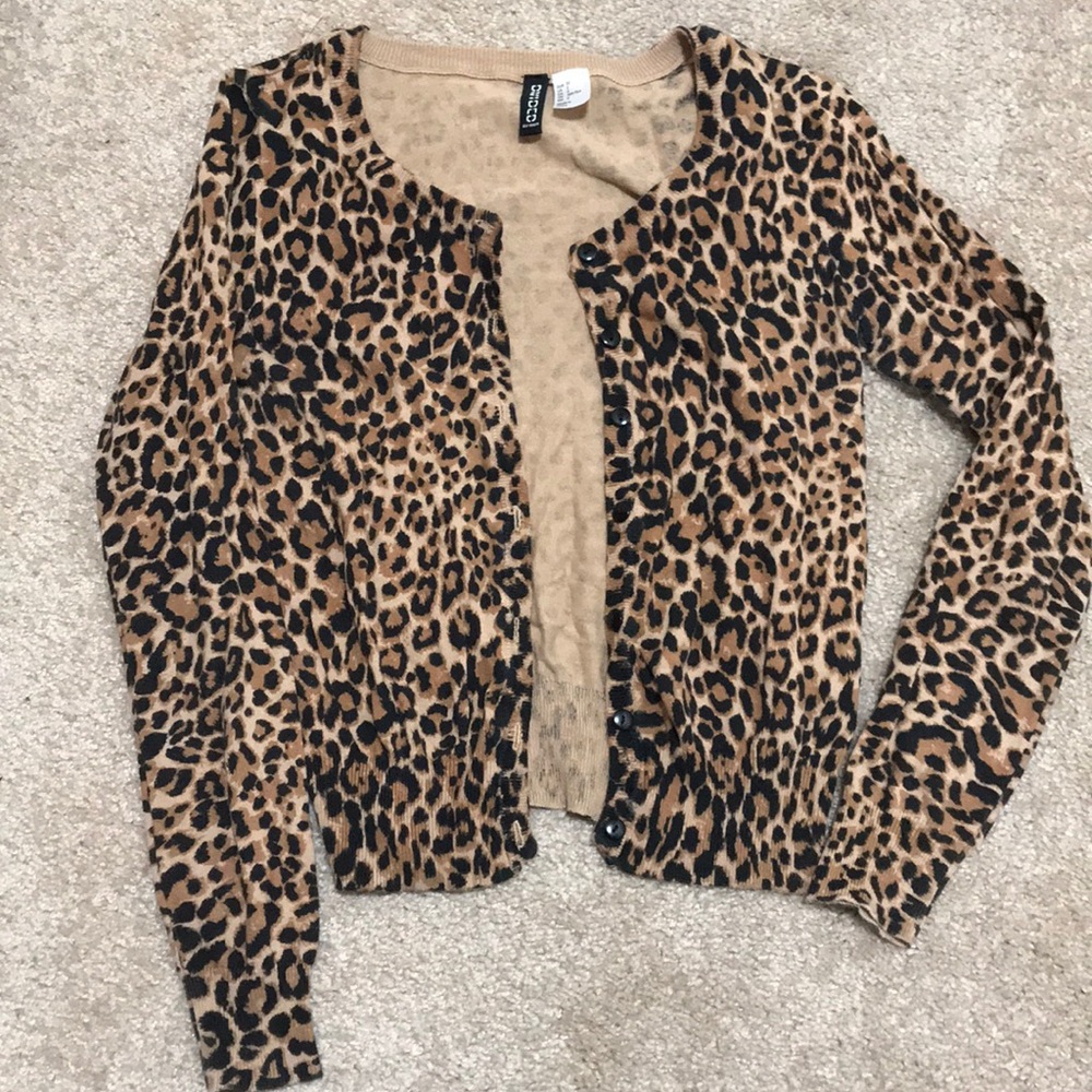 Cheetah H&M cardigan!